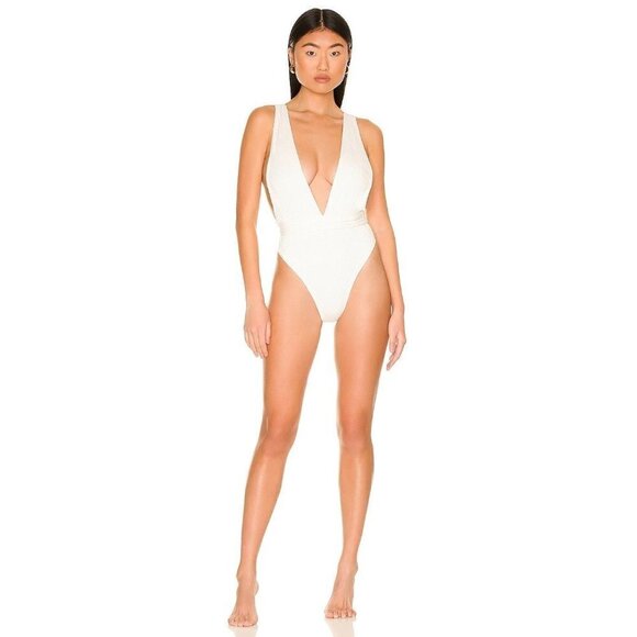 Tularosa Seashell Maillot One Piece Off White Womens Size  Small - Picture 1 of 9